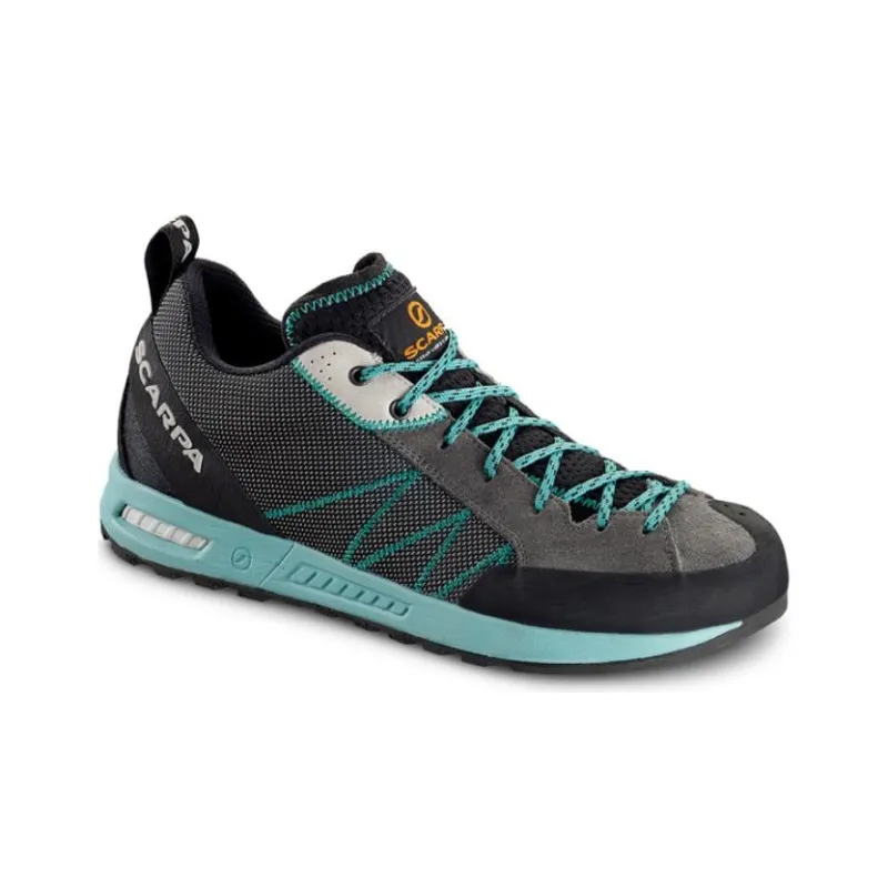 SCARPA Gecko Lite Cushioning Wear-Resistant Low-Top Hiking Shoes Women's Gray Blue-1
