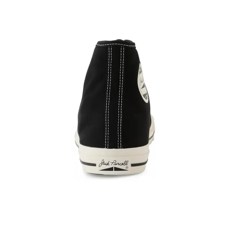 Biotop x Converse Jack Purcell Wear-Resistant Coverage High-Top Canvas Shoes Unisex Black White-3