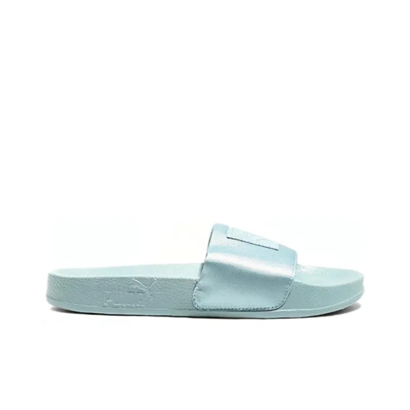 PUMA Leadcat Satin Green Slippers Women's-1