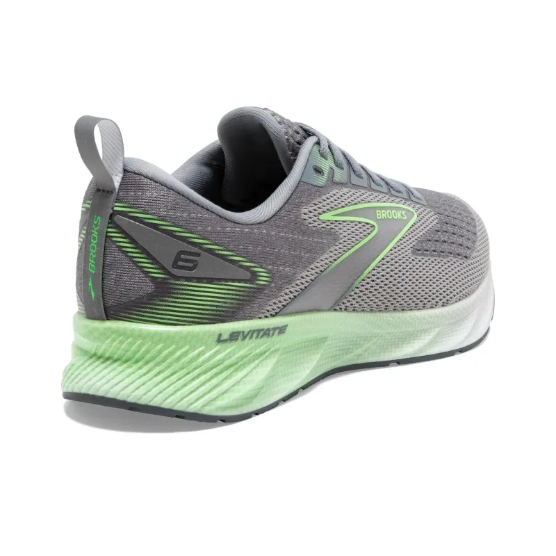 Brooks Levitate 6 'Primer Grey Neon Green'-2