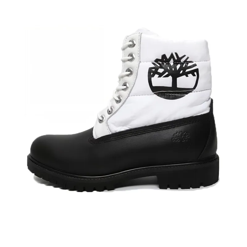 Timberland 6 Inch Breathable Warm Knee High Outdoor Boots Men's Black White-0
