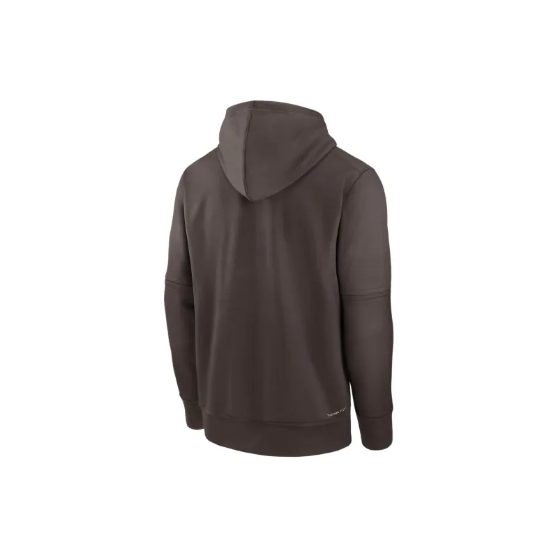 Nike San Diego Padres Authentic Collection Practice Men's Nike Therma Mlb Pullover Hoodie-1