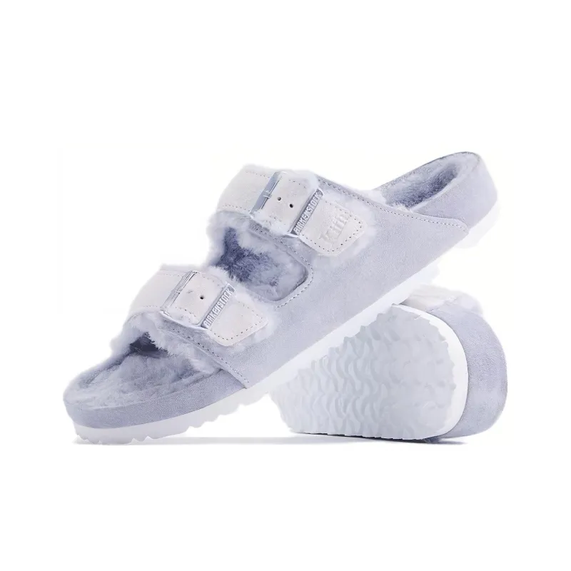Birkenstock Arizona Shearling Kith Pearl Blue Marshmallow-4