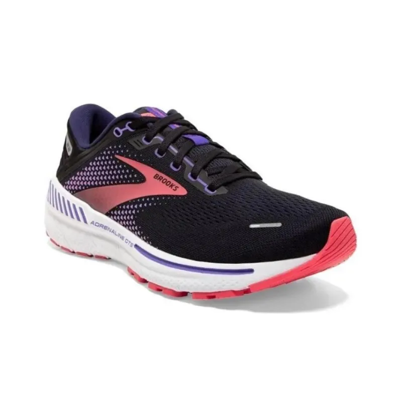 Brooks Women's Adrenaline GTS 22 'Black Purple Coral'-1
