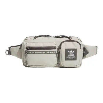 Adidas Originals Recycled Polyester Crossbody Bags Fanny Pack Regular Unisex Nappy Gray With Charcoal