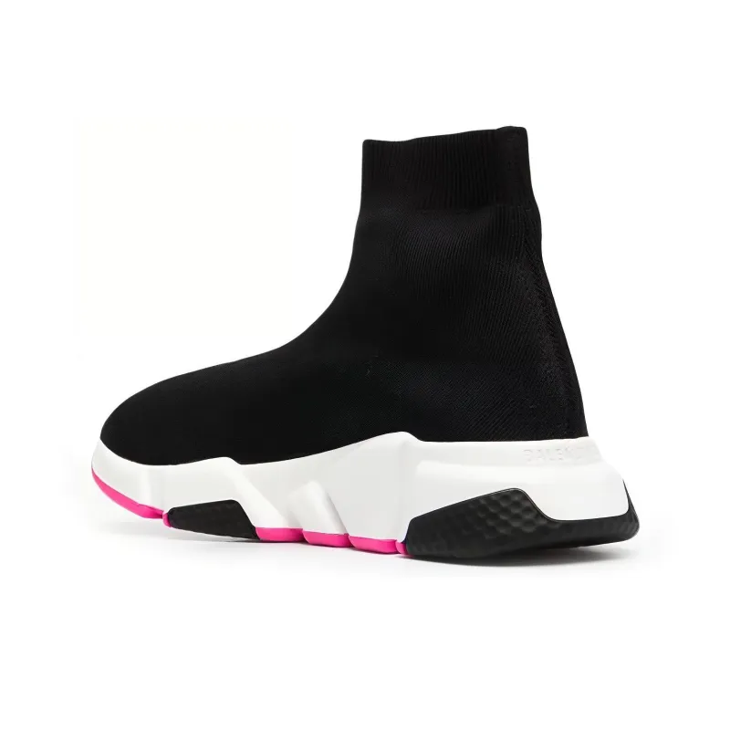 Balenciaga Speed 1.0 Recycled Sneakers 'Black Fuchsia' Women's-2