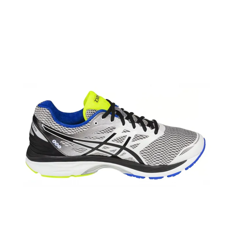 Asics Gel-Cumulus 18 Anti-Slip And Wear-Resistant Breathable Low-Top Running Shoes Men's White Blue-1