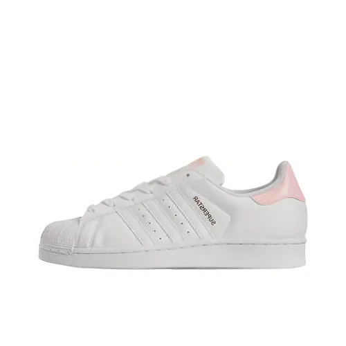 Adidas Originals Superstar Series Skateboard Shoes Men Low-Top White/Pink/Black