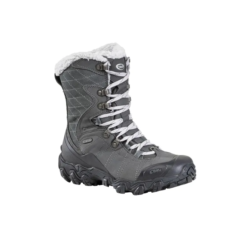 Oboz Footwear Bridger Outdoor Shoes Women's High-Top Gray Green-1