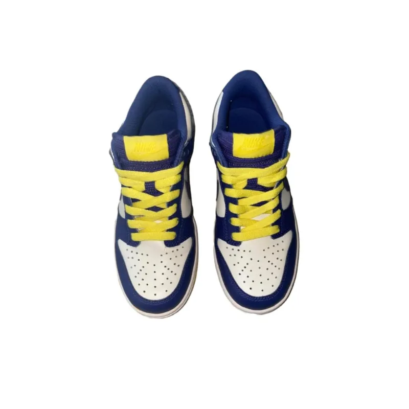 Nike Dunk Low White Wicked Purple Vibrant Yellow Women's-3