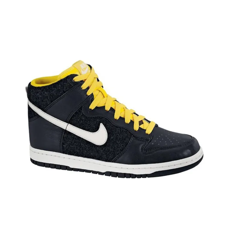 Nike Dunk High Premium Black Tour Yellow Women's-1
