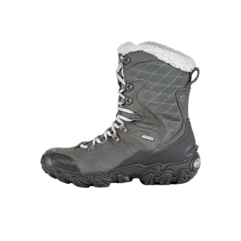 Oboz Footwear Bridger Outdoor Shoes Women's High-Top Gray Green