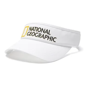 NATIONAL GEOGRAPHIC Man-made Fibers Polyurethane Sun Protection Hats Unisex White