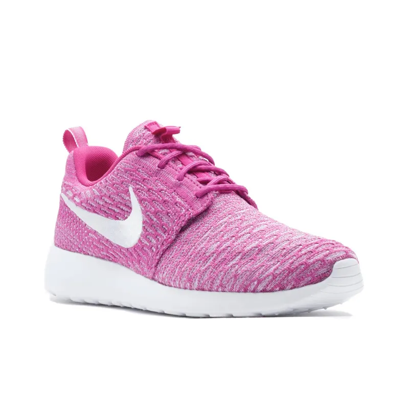 Nike Roshe Run Flyknit Fuchsia Flash Women's-2
