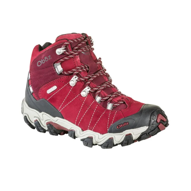 Oboz Footwear Bridger Mid Water-Resistant Cushioning Slip-Resistant High-Top Outdoor Shoes Women's Red-2