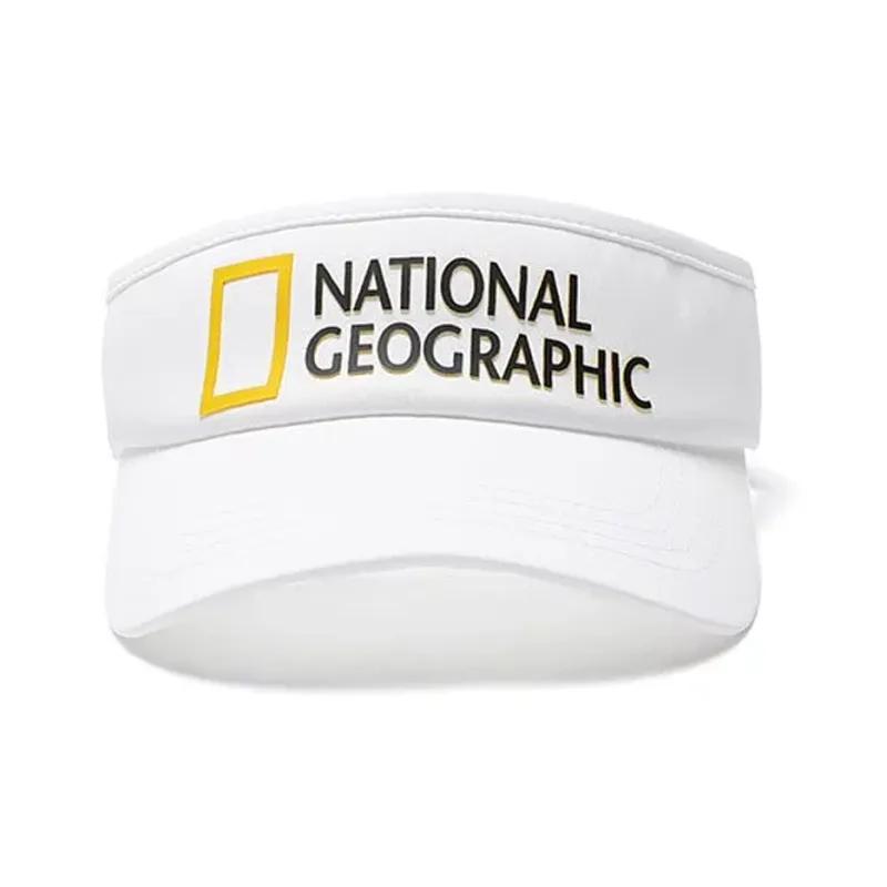 NATIONAL GEOGRAPHIC Man-made Fibers Polyurethane Sun Protection Hats Unisex White-1