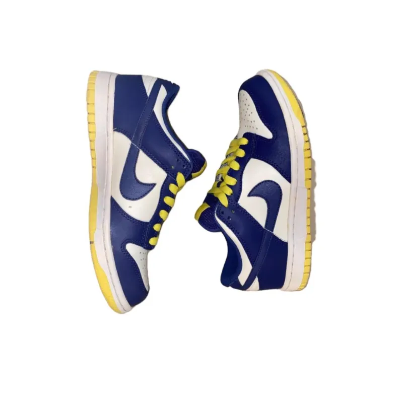 Nike Dunk Low White Wicked Purple Vibrant Yellow Women's-2