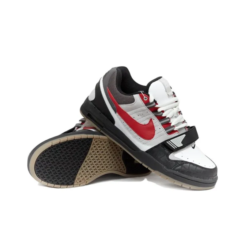 Nike Air Heist Neutral Grey/Varsity Red Black White Women's-3