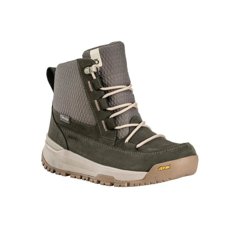 Oboz Footwear Jourdain Slip-Resistant Water-Resistant Coverage Mid-Top Outdoor Shoes Women's Olive Green-2