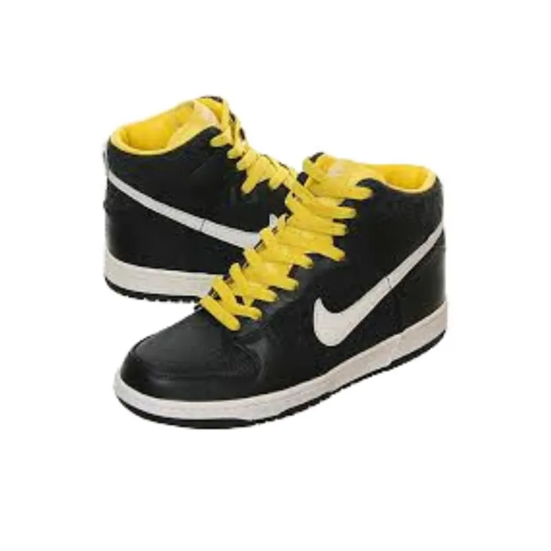 Nike Dunk High Premium Black Tour Yellow Women's-2