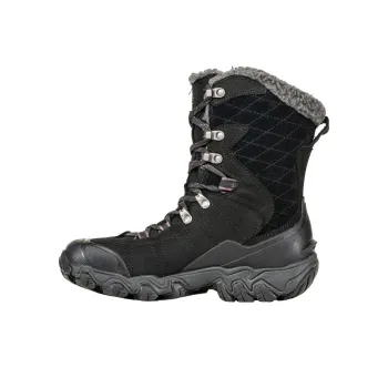 Oboz Footwear Bridger 9 Slip-Resistant Water-Resistant Coverage Cushioning High-Top Outdoor Shoes Women's Black