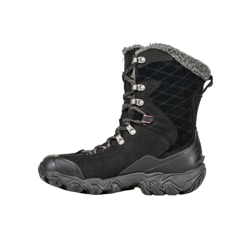 Oboz Footwear Bridger 9 Slip-Resistant Water-Resistant Coverage Cushioning High-Top Outdoor Shoes Women's Black-0