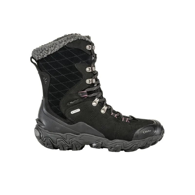 Oboz Footwear Bridger 9 Slip-Resistant Water-Resistant Coverage Cushioning High-Top Outdoor Shoes Women's Black-1
