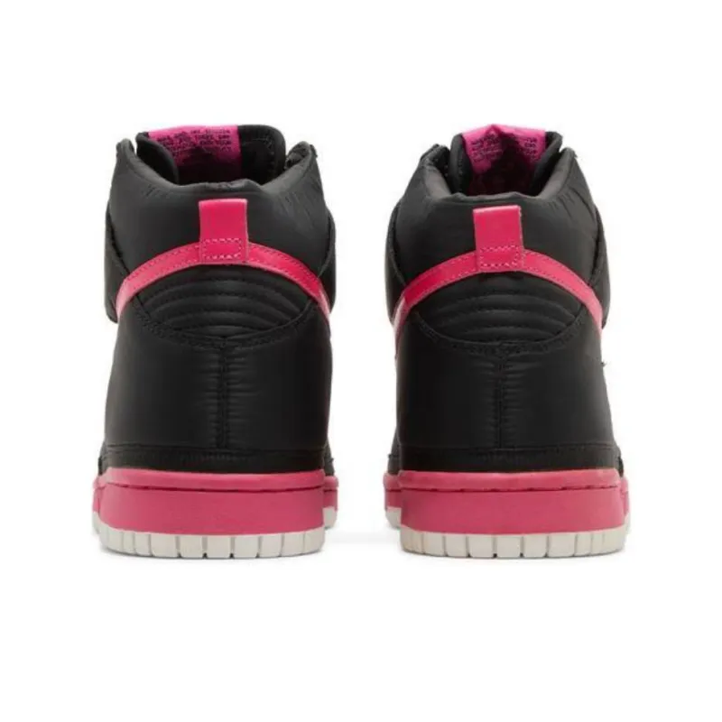 Nike Dunk High Nylon Premium Black Vivid Pink-4