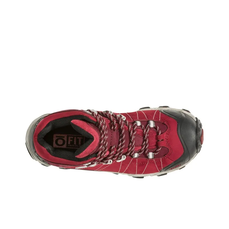 Oboz Footwear Bridger Mid Water-Resistant Cushioning Slip-Resistant High-Top Outdoor Shoes Women's Red-4