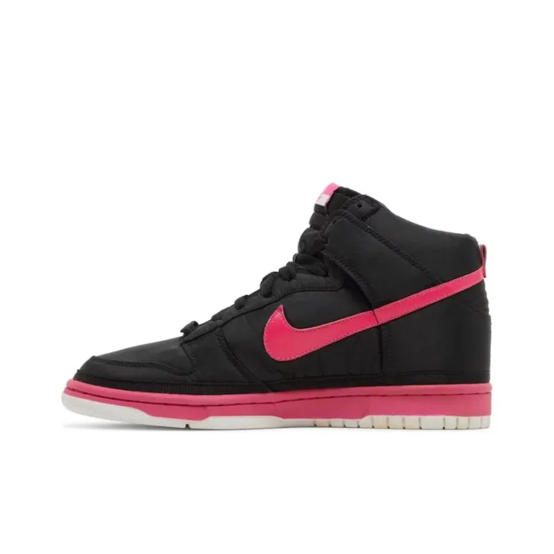 Nike Dunk High Nylon Premium Black Vivid Pink-1