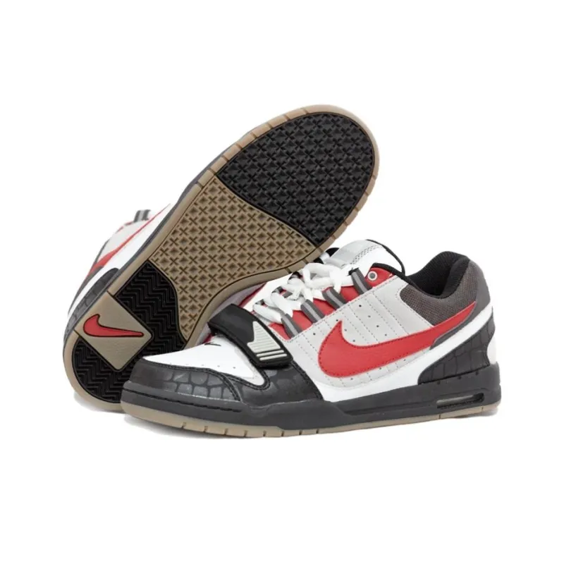 Nike Air Heist Neutral Grey/Varsity Red Black White Women's-4