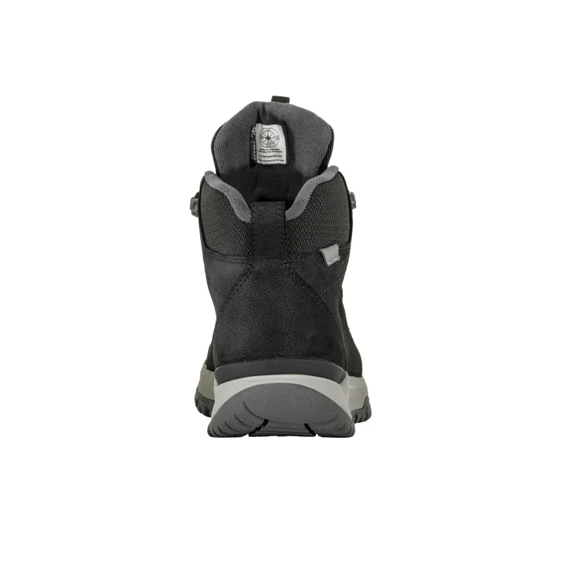 Oboz Footwear Cedar Slip-Resistant Water-Resistant Coverage Cushioning Mid-Top Outdoor Shoes Women's Black-3