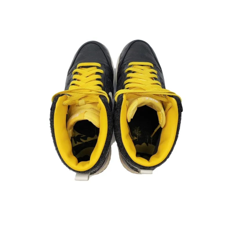 Nike Dunk High Premium Black Tour Yellow Women's-3