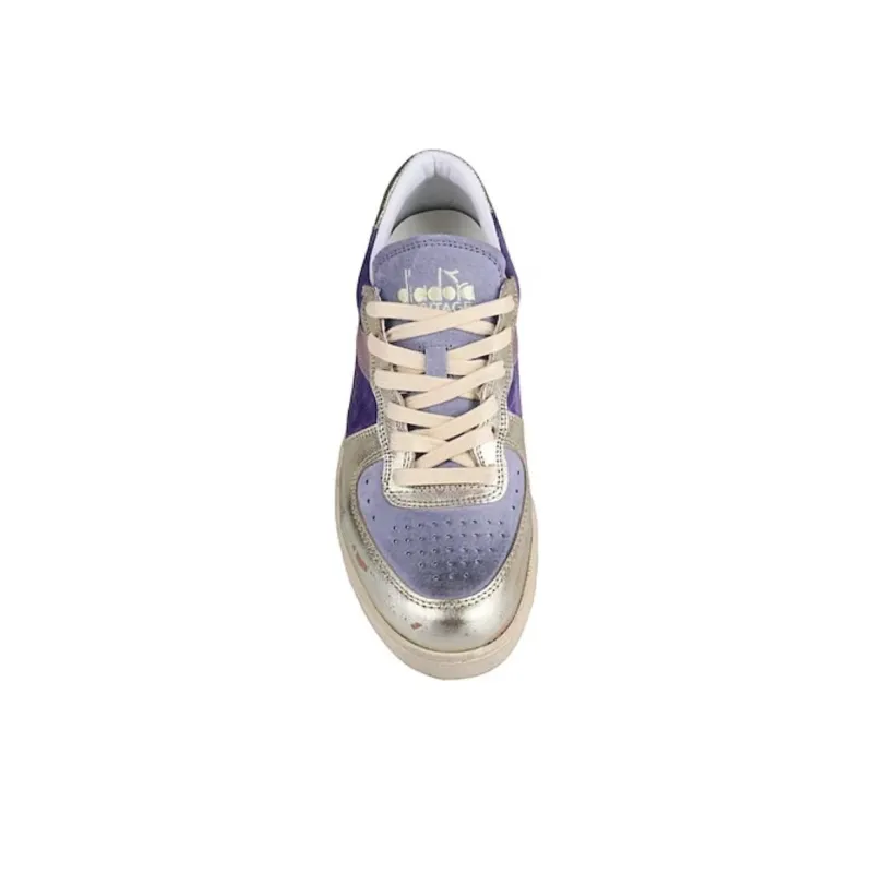 diadora Women's Mi Basket Low 'Metal - Twilight Violet'-1