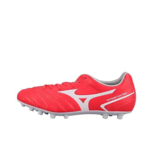 Mizuno Monarcida AG Rubber Short Studs Anti Slip Wear Resistant Soccer Shoes Men's Red White