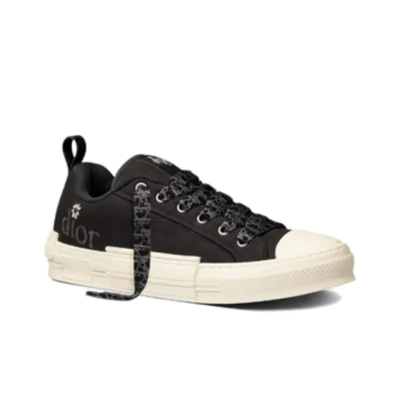 DIOR B23 Skater Low Top Erl Black Cotton Canvas-2