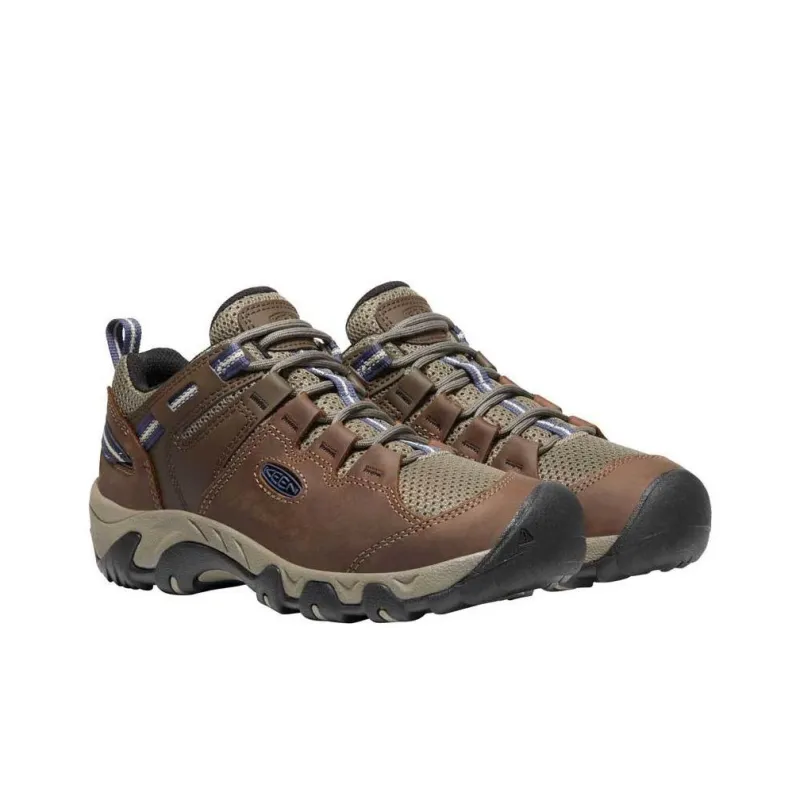 KEEN HIKING BOOTS Slip Resistant Waterproof Low Top Outdoor Shoes Women's Brown-3