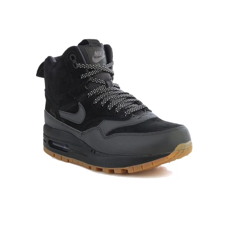 Nike Air Max 1 Mid Sneakerboot Black/Black Gum Medium Brown Women's-2