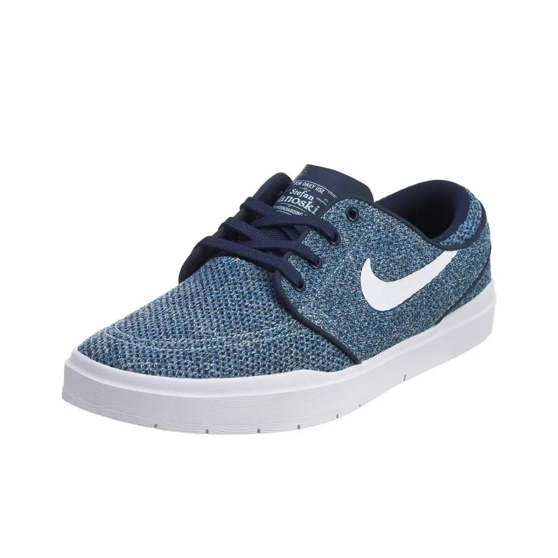 Nike Sb Janoski Hyperfeel Mesh Obsidian White Industrial Blue-2