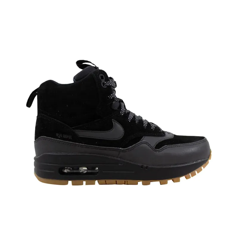 Nike Air Max 1 Mid Sneakerboot Black/Black Gum Medium Brown Women's-1