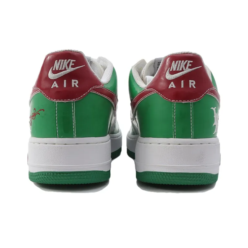 Nike Air Force 1 Low ' White Classic Green Varsity Red'-3