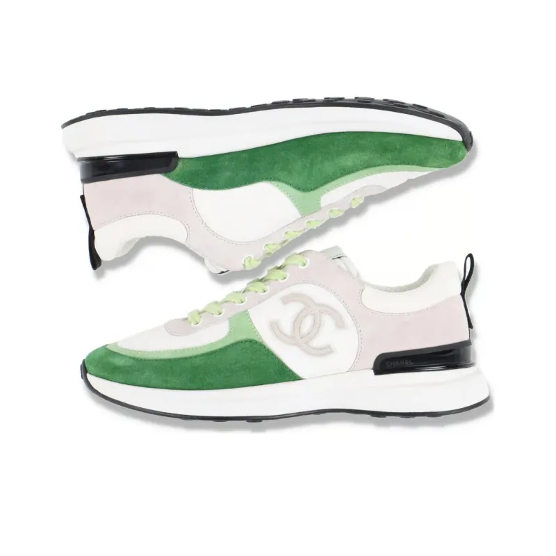 CHANEL Casual Shoes Women's Low-Top Green-2
