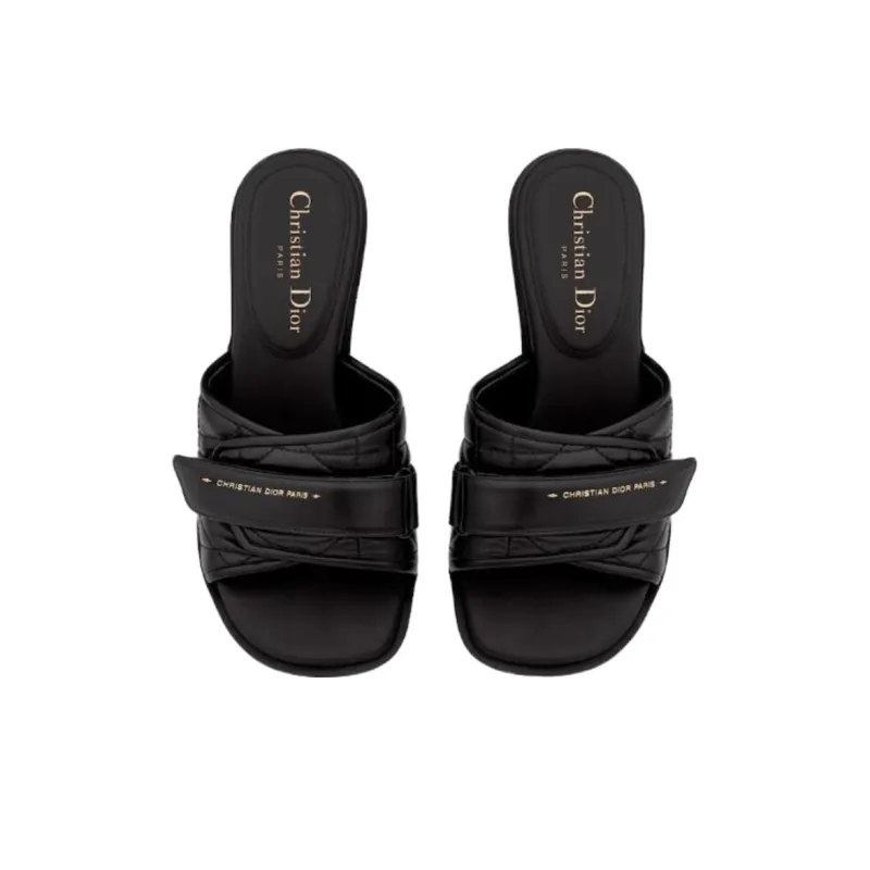 DIOR Slide Slippers Women's Black-3
