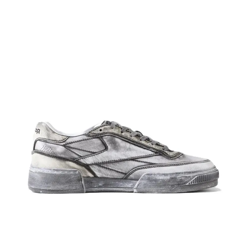 Reebok Club C Ltd Cushioning Wear-Resistant Low-Top Skateboard Shoes Men's Silver Black-1