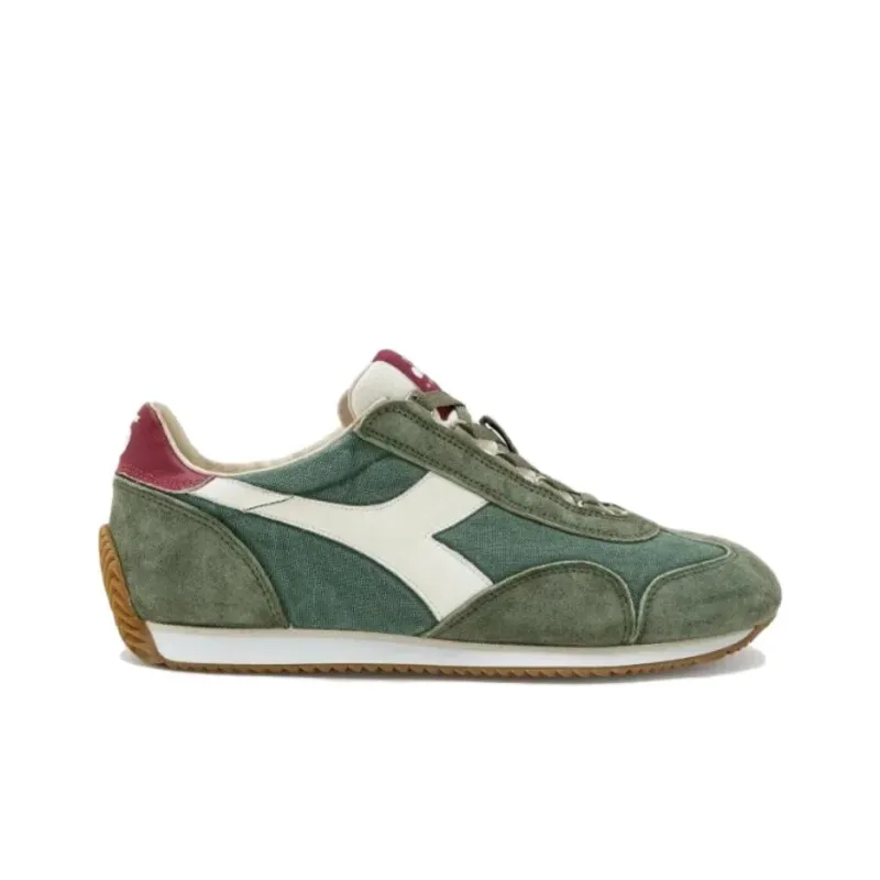 diadora Equipe H Canvas Stone Wash 'Green Laurel Wreath'-1