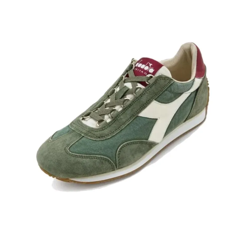 diadora Equipe H Canvas Stone Wash 'Green Laurel Wreath'-2