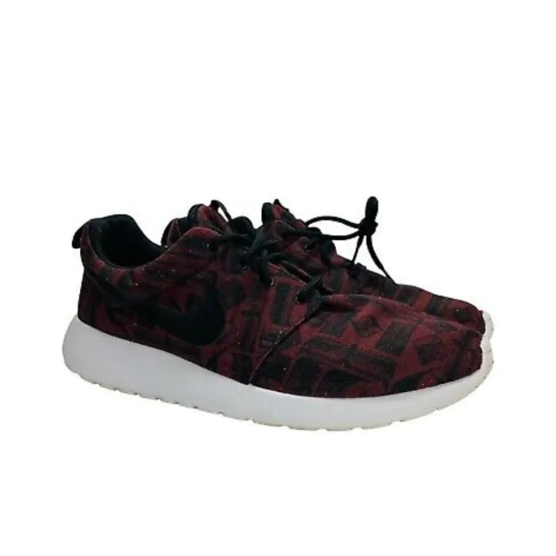 Nike Roshe One Print Night Maroon Black Black Women's-2