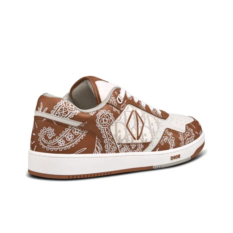 DIOR B27 Low Coffee White Cd Paisley White DIOR Oblique-2