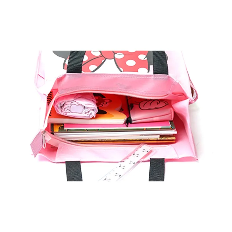 Disney Canvas Oxford Handbag Unisex Red Mickey/Pink Minnie/Blue Donald Duck/Purple Daisy-4