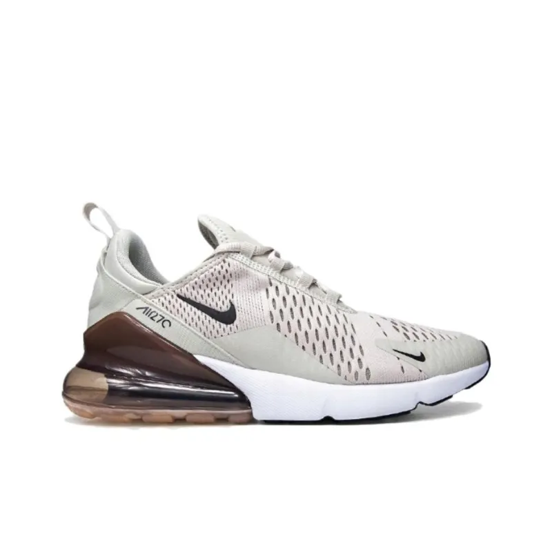 Nike Air Max 270 Cushioning Breathable Low-Top Casual Shoes Unisex Beige-1